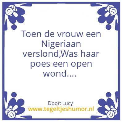 Tegeltje: Dat soort dingen…