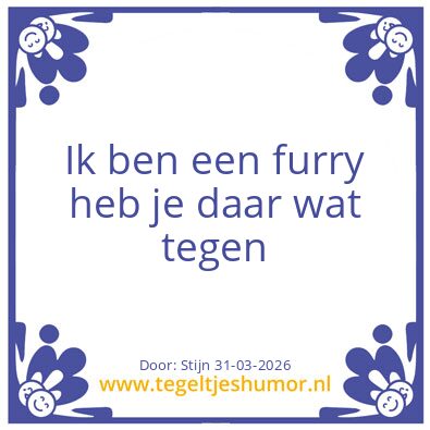 Tegeltje: Mees van der Waal