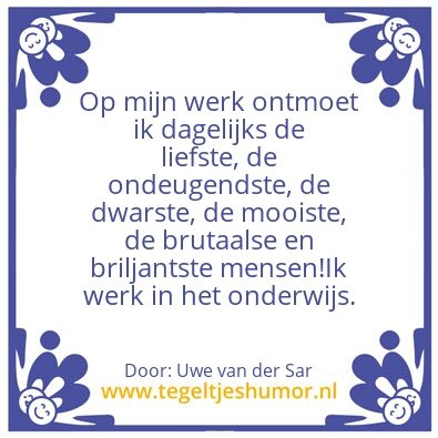 Tegeltje: Ik