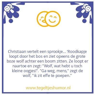 Tegeltje: Sprookje