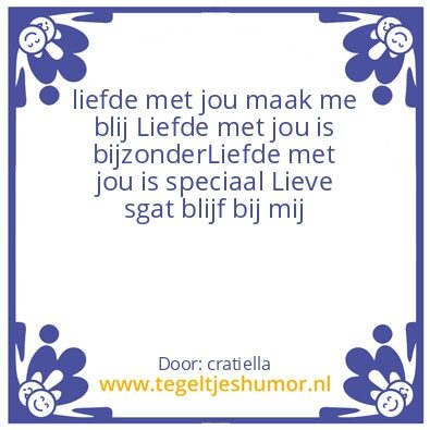 Tegeltje: Liefde