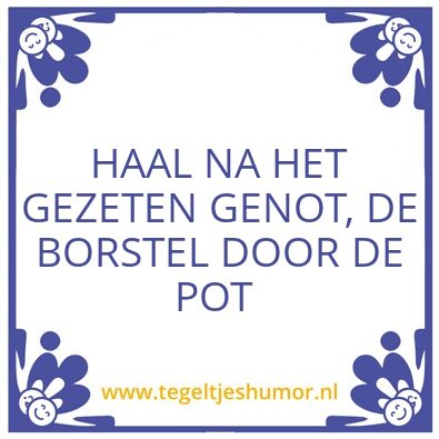 Tegeltje: WC TEGEL