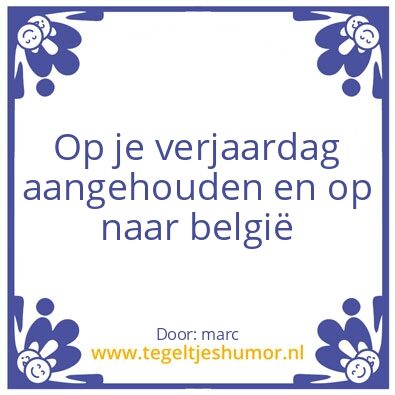 Tegeltje: belgie