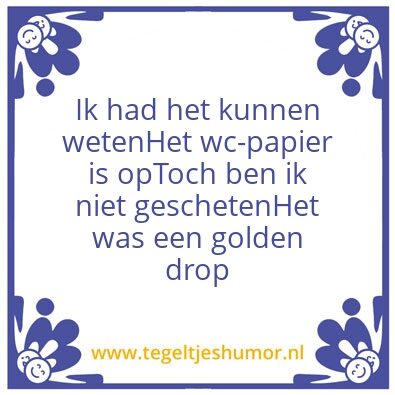 Tegeltje: Dhsh