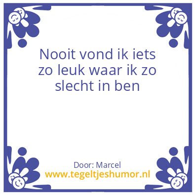 Tegeltje: Golf