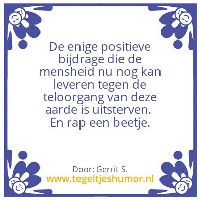 Tegeltje: Ik ben Gerrit.