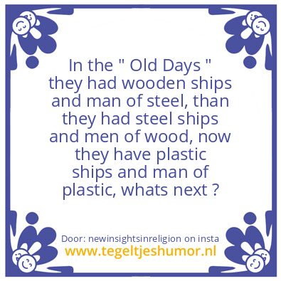 Tegeltje: Ships & Man.