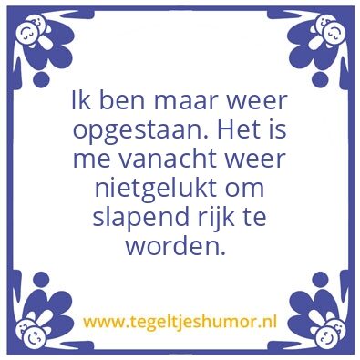 Tegeltje: Ik