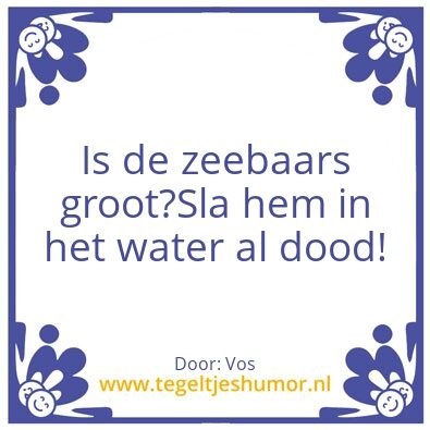 Tegeltje: Zeebaars