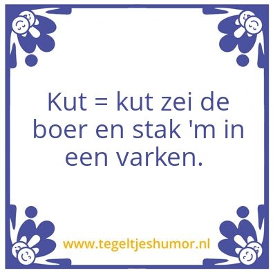 Tegeltje: Varkenskut
