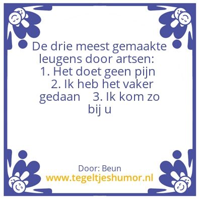 Tegeltje: De 3 meest gemaakte leugens