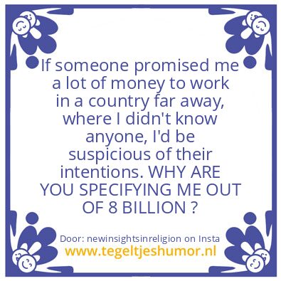 Tegeltje: THEY ARE LYING !