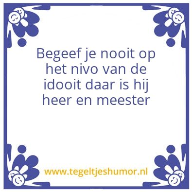 Tegeltje: idooit