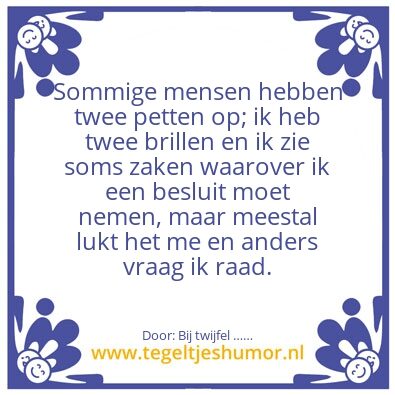 Tegeltje: Twee petten â€¦â€¦