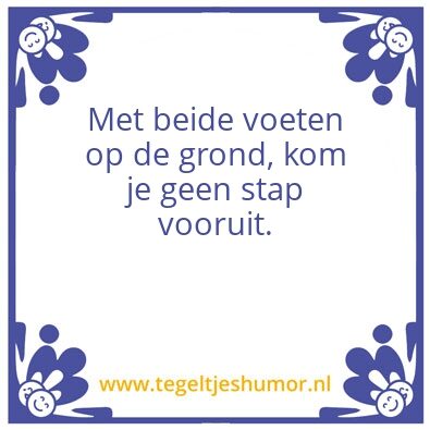 Tegeltje: Voeten