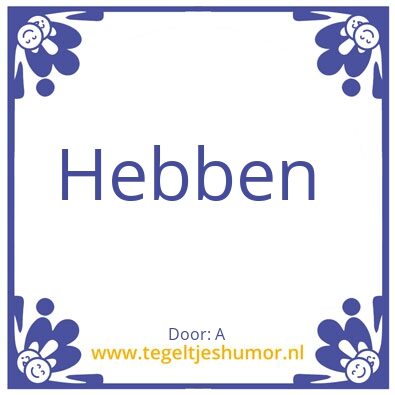 Tegeltje: H