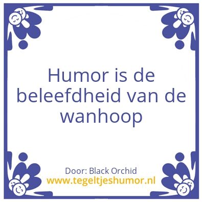 Tegeltje: humor