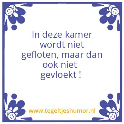 Tegeltje: Huisregels
