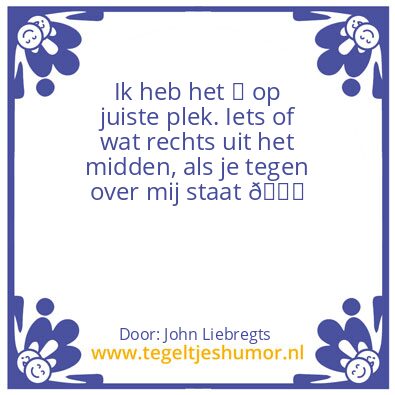 Tegeltje: Goed voor Nederland