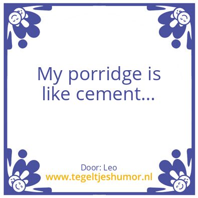 Tegeltje: Tasty