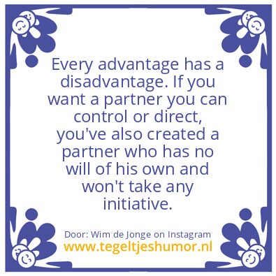 Tegeltje: That’s the universal truth !