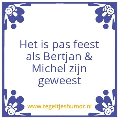 Tegeltje: Feest