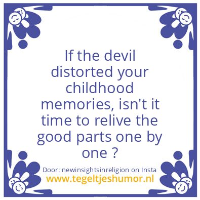 Tegeltje: I’ll show you….