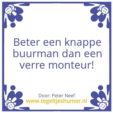 Tegeltje: Buurman