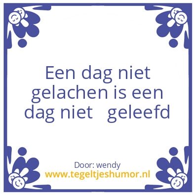 Tegeltje: wendy