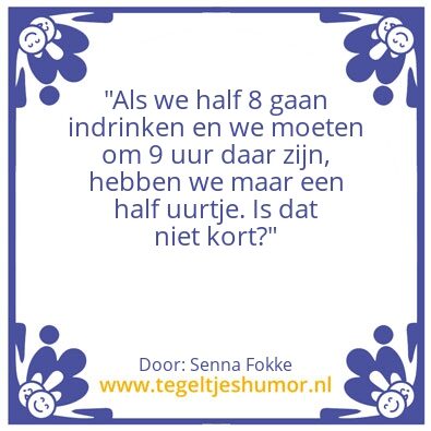 Tegeltje: Ik ben niet dom