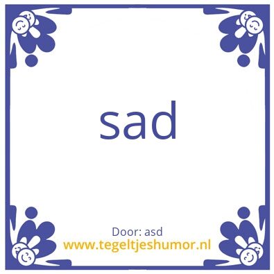 Tegeltje: Tegeltje