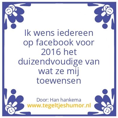 Tegeltje: De beste wensen