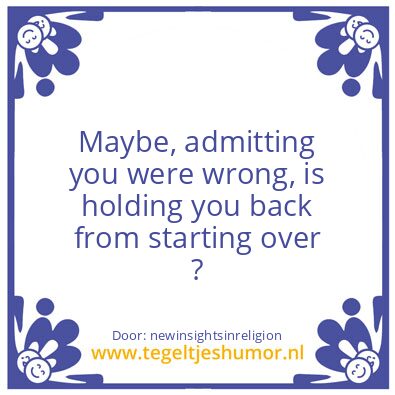 Tegeltje: Mayby .?
