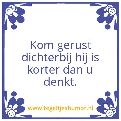Tegeltje: Kort