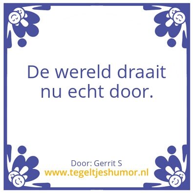 Tegeltje: Ik ben Gerrit