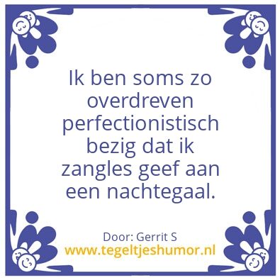 Tegeltje: Ik ben Gerrit