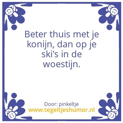 Tegeltje: konijn