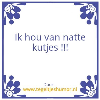 Tegeltje: .