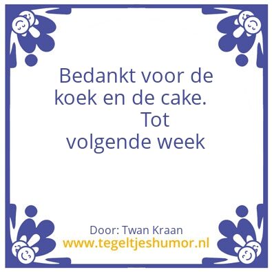Tegeltje: Koek