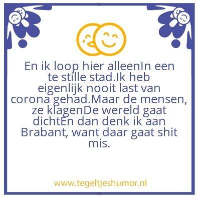 Tegeltje: text