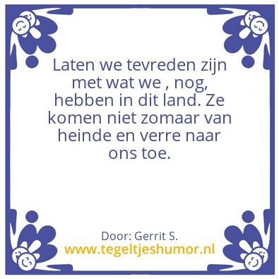Tegeltje: Ik ben Gerrit.