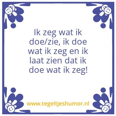 Tegeltje: Tegelwijsheid