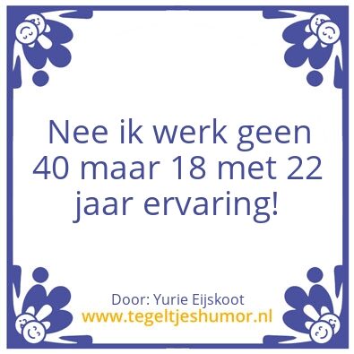 Tegeltje: Jan Koster