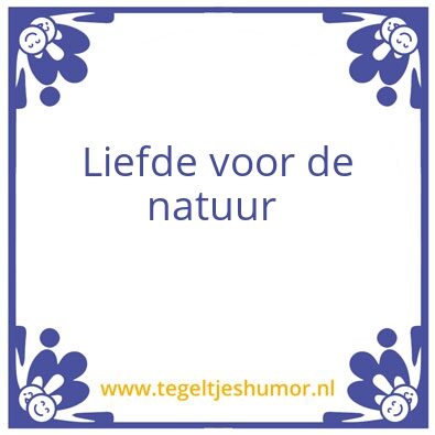 Tegeltje: –