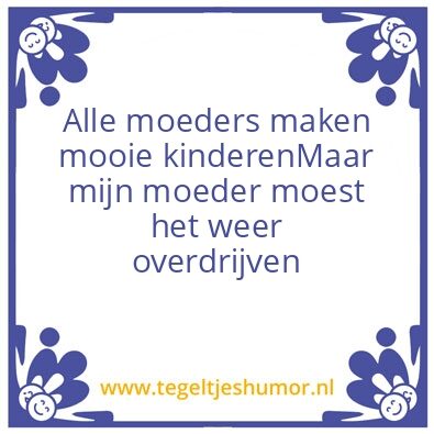 Tegeltje: Moeder