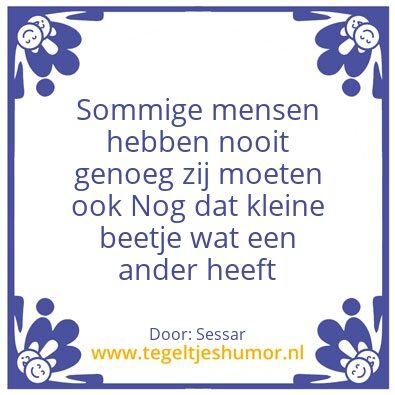 Tegeltje: True