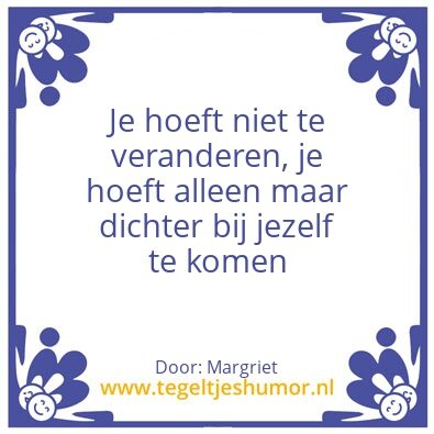 Tegeltje: Voor Margriet