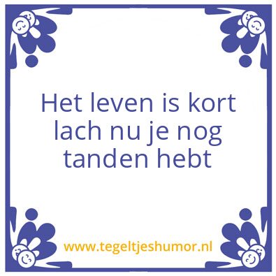 Tegeltje: Tanden