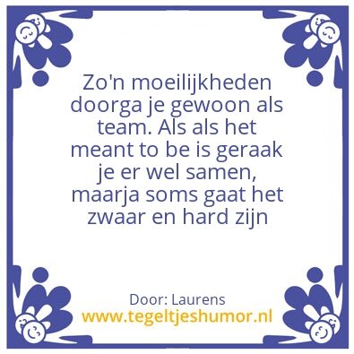 Tegeltje: Tegeltje