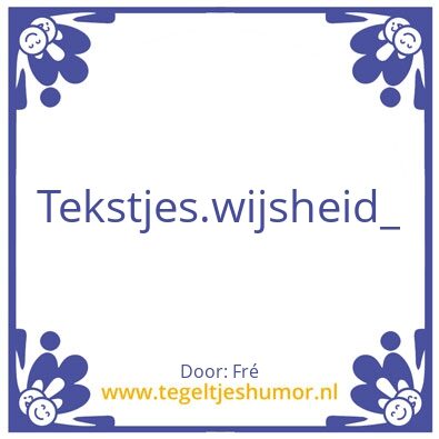 Tegeltje: Profielfoto